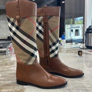 One time wearing burberry boots